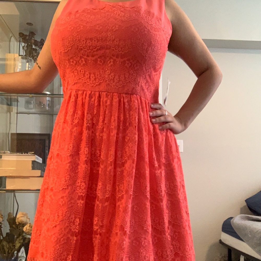 Peach Jessica Simpson cocktail dress NWT
